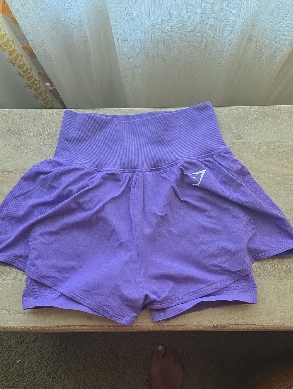 High-Waist Purple Athletic Women’s Shorts